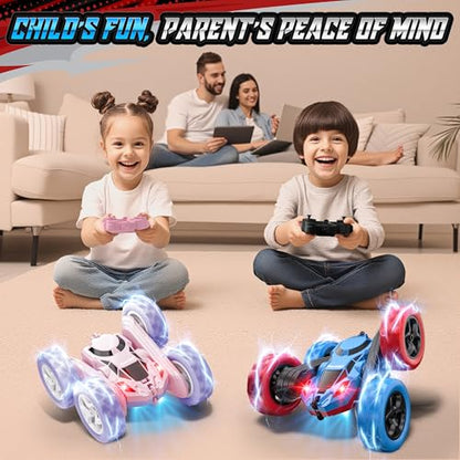 STEM Remote Control Car for Kids (Blue&red / Pro (USB-C & Modular Battery))