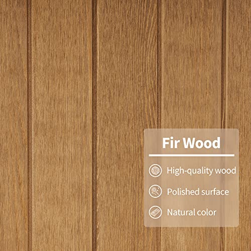Outdoor Storage Cabinet with Shelves (Natural)