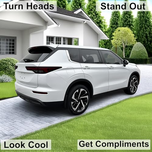 Rear Taillight Tail Light Tint Kit PPF Compatible with Mitsubishi Outlander 2022 (REAR KIT / Dark Smoke)