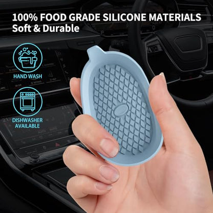 Car Cup Holder Coasters [4 Pack] Silicone Cups Mats (4 Pack-ether)
