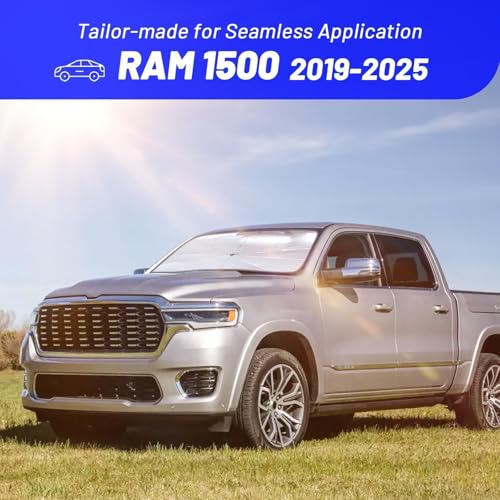 Windshield Sun Shade Umbrella for Dodge RAM 1500 2019 (Fit for Dodge RAM 1500 2019-2025)