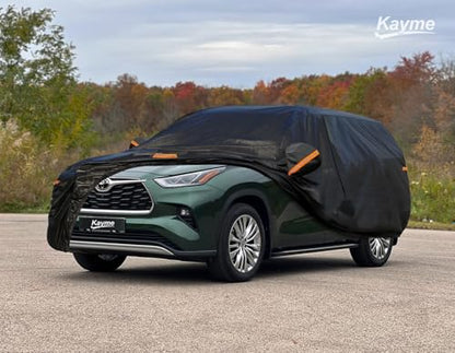 7 Layers Waterproof SUV Car Cover for Toyota Highlander 2013 (PE-Black / Custom Fit Toyota Highlander)