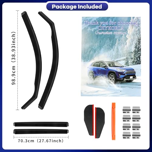 in Channel Rain Guards Fit for Volkswagen (For 2018-2026 Atlas)