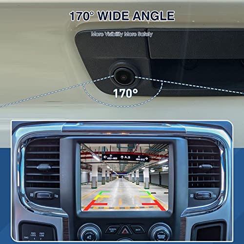 Rear View Backup Camera Fit for RAM 1500 2500 3500 2013 (Fit for RAM 1500 2500 3500 2013-2018)