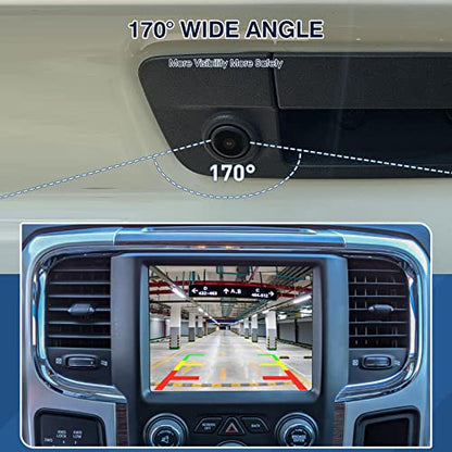 Rear View Backup Camera Fit for RAM 1500 2500 3500 2013 (Fit for RAM 1500 2500 3500 2013-2018)