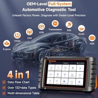 2026 FOXWELL Scanner NT809BT OBD2 Scanner Diagnostic Tool with 30+Resets (NT809BT Bidirectional Scanner Orange)