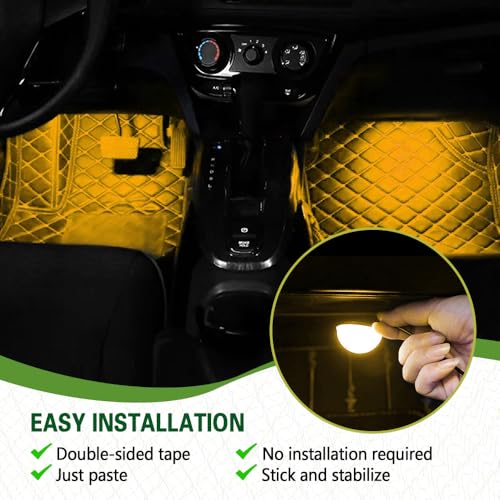 Car Interior LED Lights (Yellow)