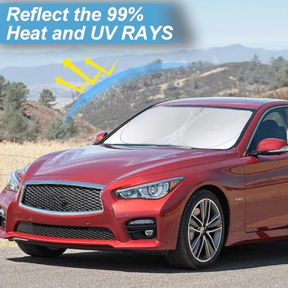 Custom Fit Infiniti Q50 Windshield Sunshade for 2014 (Fit Infiniti Q50 2014-2025)