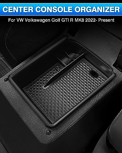 Center Console Organizer Tray for VW Volkswagen Golf GTI R MK8 2022 (Armrest)