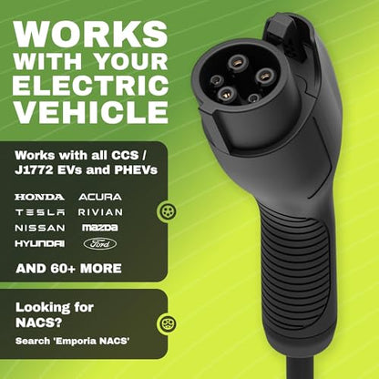 Level 2 EV Charger w (White / Hardwired J1772)