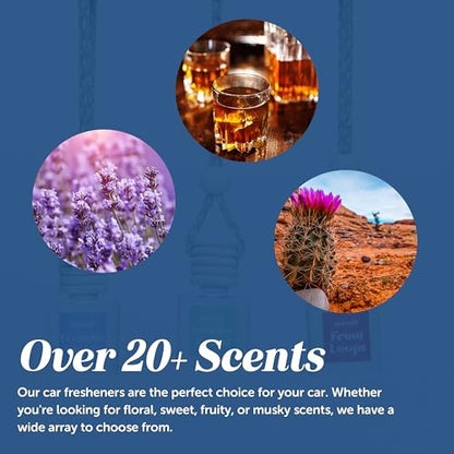 CANDECraftCo 2 Pack Hanging Car Air Freshener Diffuser for Essential Oils
