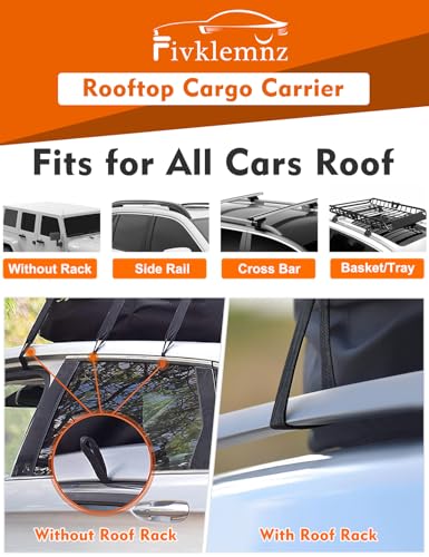 30 Cubic Rooftop Cargo Carrier Waterproof Soft Car Roof Bag (30 Cubic Feet)