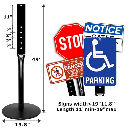49" Parking Sign Post
