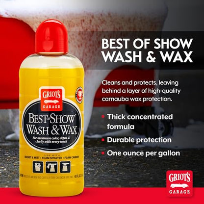 Best of Show Wash and Wax for Car Detailing and Cleaning (48 Fl Oz (Pack of 1))