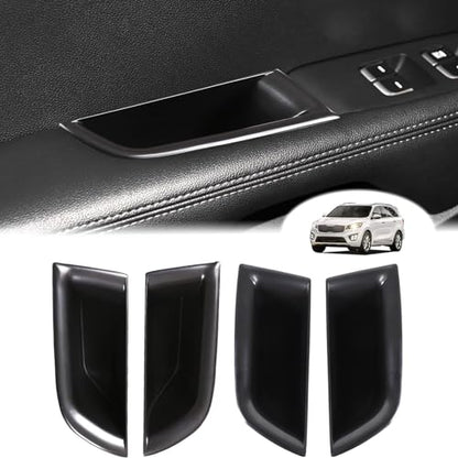 Front & Rear Door Storage Box Compatible with Kia Sorento 2016 (Front+Rear Door Storage Box)