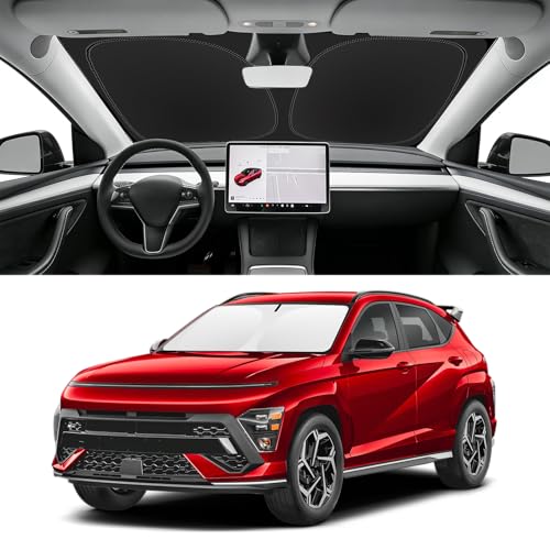 Custom Fit Windshield Sun Shade for Hyundai Kona 2018 (for 2018-2023 Hyundai Kona)