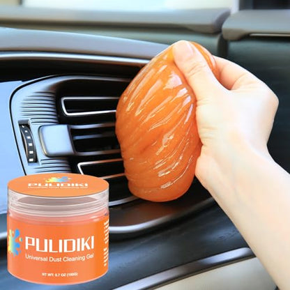 Car Cleaning Gel Putty Car Cleaning Kit Car Interior Cleaner Slime (Orange)