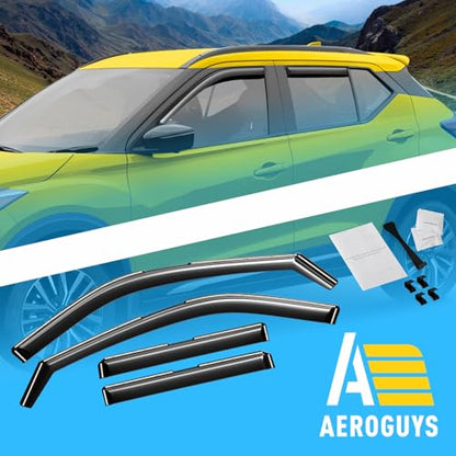 Extra Durable Window Deflectors in (For Nissan Kicks 18-24)