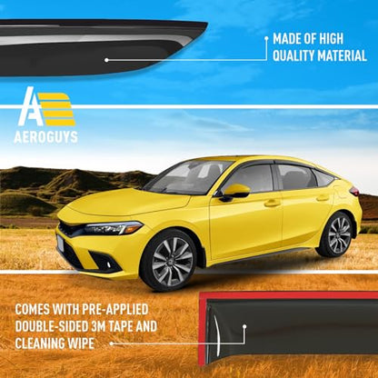 Extra Durable Window Deflectors Tape (For Honda Civic 22-26 Hatchback)