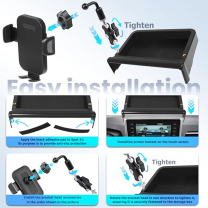 Car Phone Holder Fit for Toyota RAV4 Hybrid LE (For Toyota RAV4 2019-2025 7/8inch)