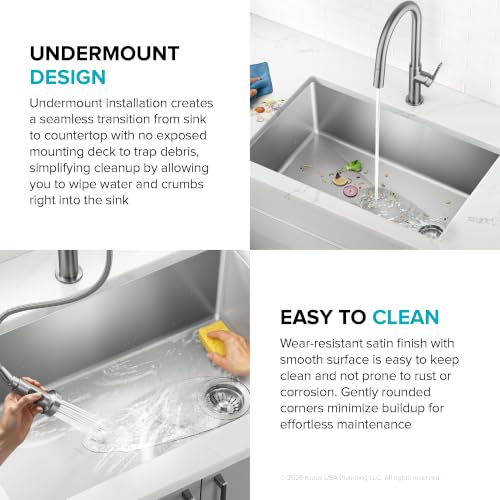 Fairlane 23 in Undermount Single Bowl Stainless Steel Kitchen Sink (23 Inch / Single Bowl — Undermount)