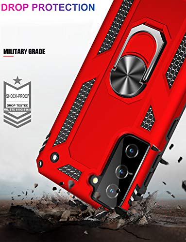 for Galaxy S21 Plus Case (Galaxy S21 Plus (Medium 6.7") / Red)