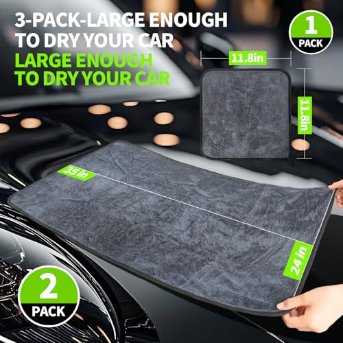 Ultra Absorbent Car Drying Towels with Storage Bag