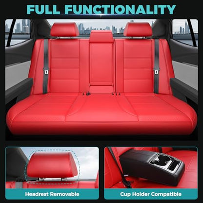 Custom Fit Seat Covers for Toyota Camry 2025 2026 Hybrid (Red / 2025-2026 Camry XLE XSE)