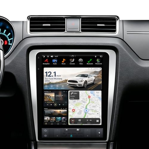 12.1 Inch Android Car Stereo Radio Head Unit for Ford Mustang 2010 (PX6 4G+32G+Car Play+Android Auto)
