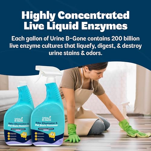 Urine B Gone Enzyme Cleaner for Human & Pet Urine (32 Fl Oz (Pack of 2))
