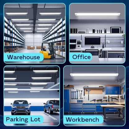 4FT Linkable LED Shop Light for Garage (White / 4ft-60w)