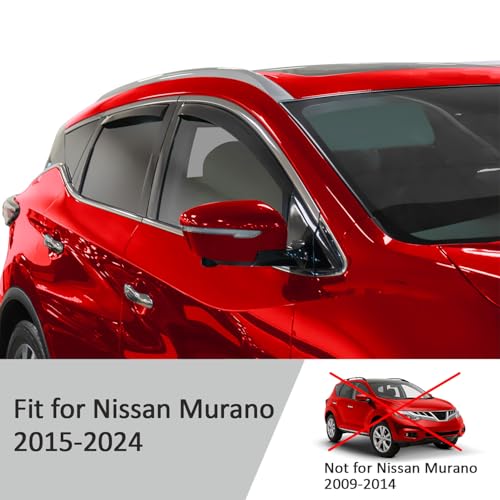 in Channel Extra Durable Rain Guards for Nissan Murano 2015 (For Murano 15-24)
