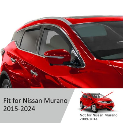 in Channel Extra Durable Rain Guards for Nissan Murano 2015 (For Murano 15-24)