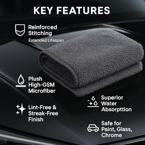 PAKS 3 Pack Reusable Microfiber Towels (16 x 24 Inch)
