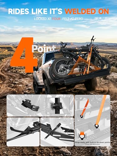 E Bike Rack with Ramp (300lbs 2-Bike with Ramp)