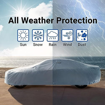 Car Cover Waterproof All Weather for 2006 (Sky Gray / 26. HHR 2006-2011)