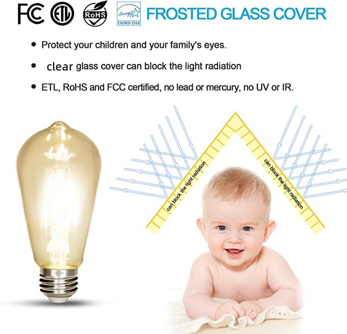 LED Edison Bulb 4W (Cool White / Pack of 12)