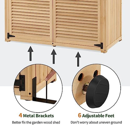 Outdoor Storage Cabinet (Natural / Large)