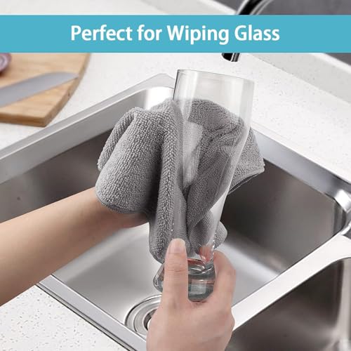50PK Microfiber Cleaning Cloth (Grey)