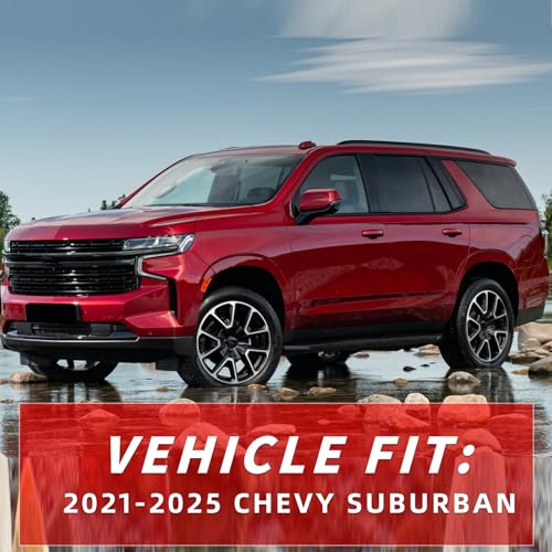 in Channel Rain Guards Fit for Chevrolet Chevy Suburban 2021 (Fit for 2021-2026 Suburban)