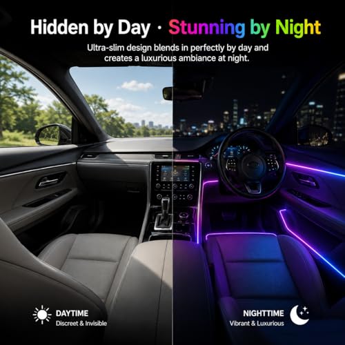 Acrylic Interior Car Ambient Lighting Kits