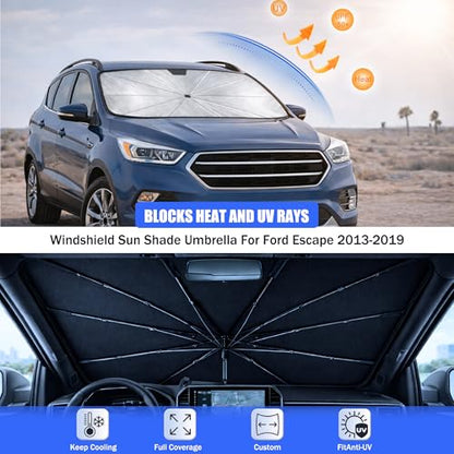 Car Windshield Sun Shade Umbrella for Ford Escape 2013 (For Ford Escape 2013-2019)