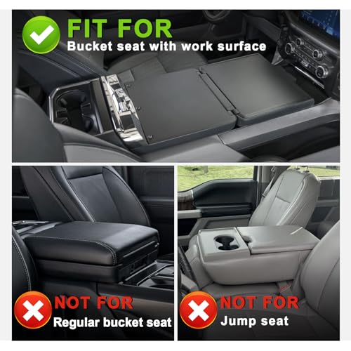 Armrest Cover for Ford F150 2021 (2) 21-25 |F150| WorkSurface, +Thick)
