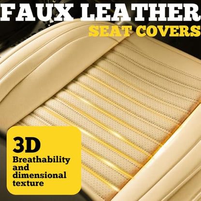 Car Seat Covers Full Set (Beige / Full set)