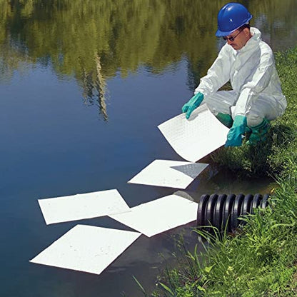 Oil Mat - Oil-Only Absorbent Mat Pad - 200 Pads per Bag - 15" x 20" Pad - Absorbs up to 14 Ounces per Pad - MAT423 (Without Dispenser Box)