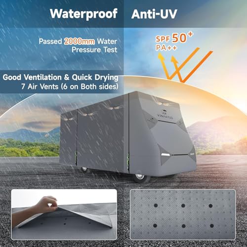 Class C RV Cover Fits 23 (Class C RV Cover(Grey) / Fits 23-26FT)