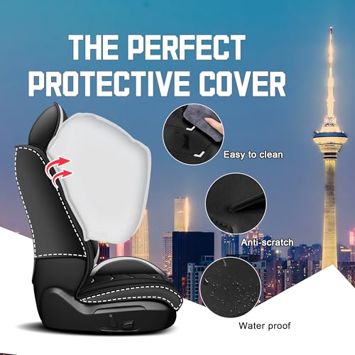 Car Seat Covers for Chrysler Pacifica 2004 (2 Pcs Front / Black White)