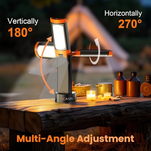 Rechargeable Camping Light with Tripod Stand (Orange)