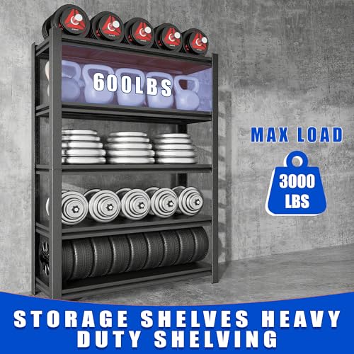 63"H Garage Shelving Heavy Duty Rack (5-Tier 63"H×31.5"W×13.78"D)