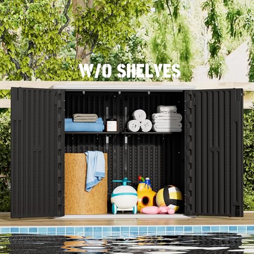 Large Outdoor Storage Box (37Cu.ft-Black)